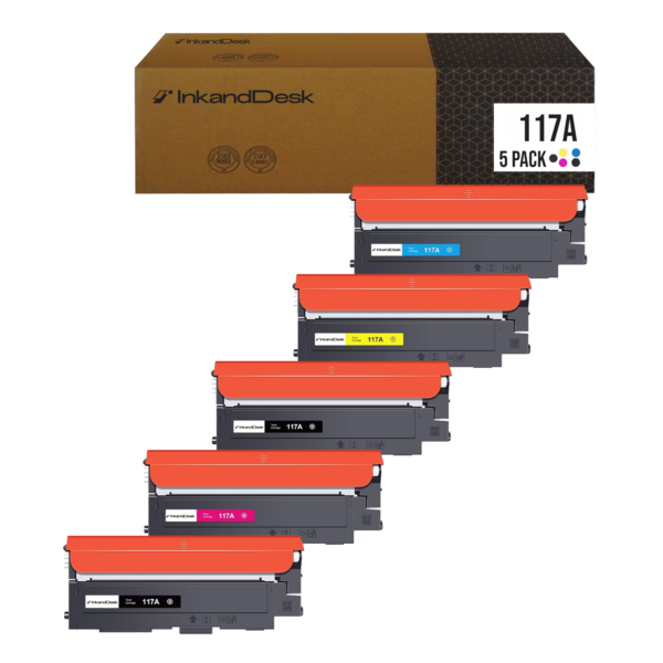 117A Compatible PACK 5 – 2Black/1Cyan/1Magenta/1Yellow