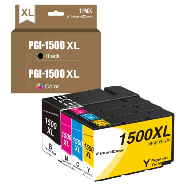 PGI-1500XL Compatible PACK 4 – COLOR + BLACK