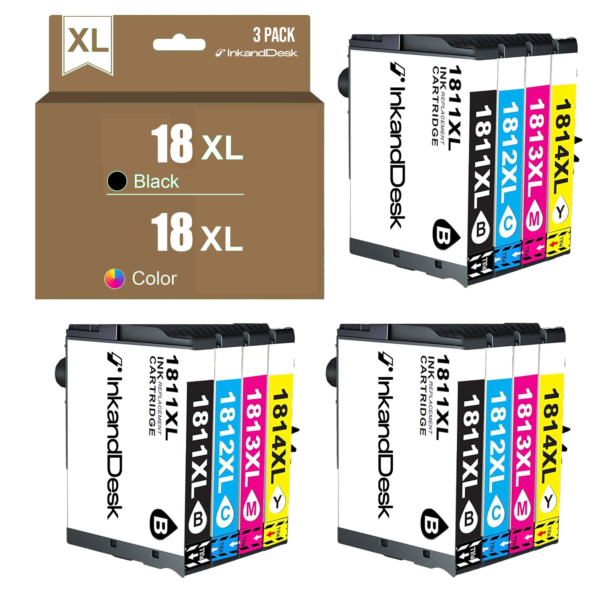 18XL Compatible PACK 12 – COLOR + BLACK