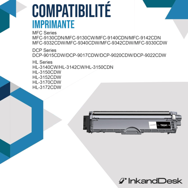 TN241/245 Compatible - NOIR – Image 2