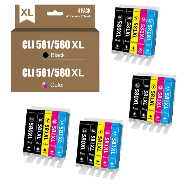 CLI581/580XL Compatible PACK 20 – COLOR + BLACK