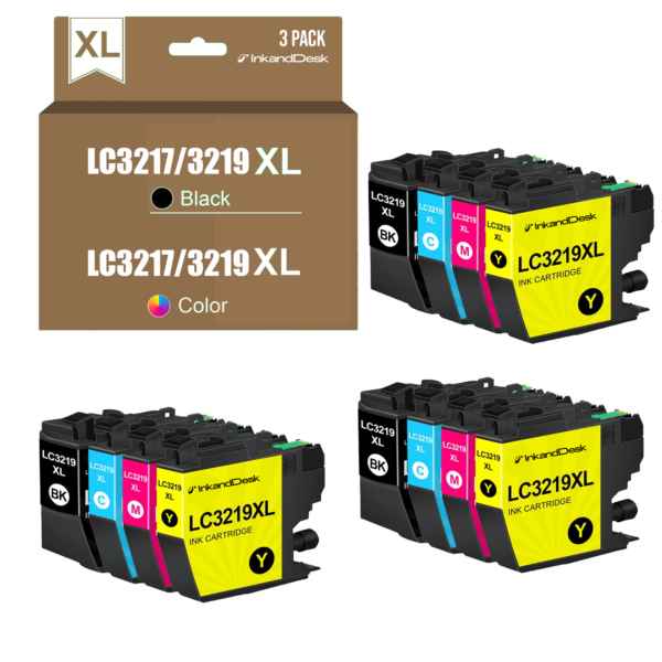 LC3217/3219 Compatible PACK 12 – COLOR + BLACK