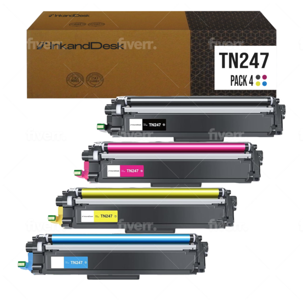 TN247 Compatible PACK X4 - Black/Cyan/Magenta/Yellow