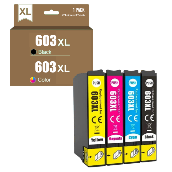 603XL Compatible PACK 4 – COLOR + BLACK