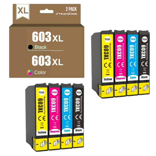 603XL Compatible PACK 8 - COLOR + BLACK